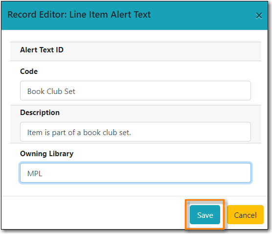 Creating Line Item Alerts