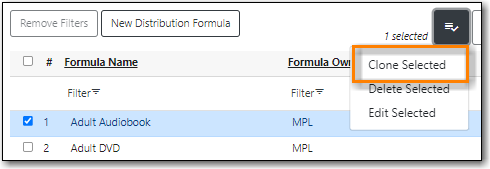 Distribution Formula