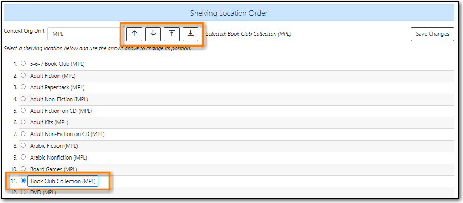 Delete Shelving Location