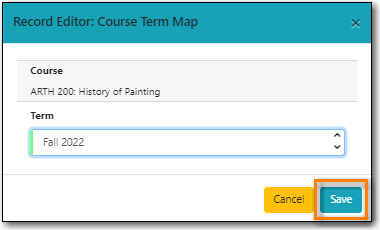 Adding Course Reserve Terms