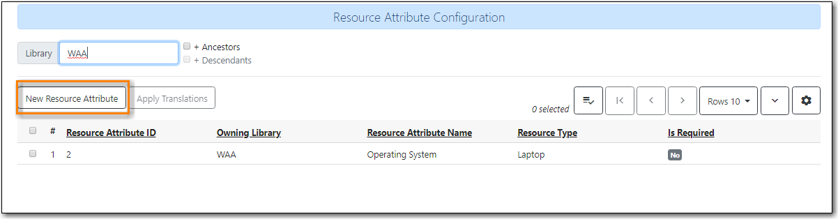 new resource attribute