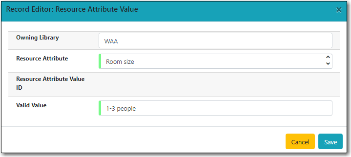 new resource attribute value