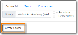 Adding Course Reserve Terms