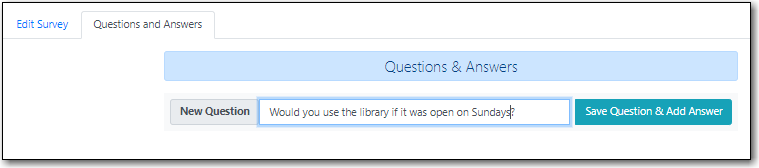 Create Survey