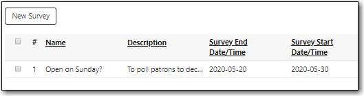 Create Survey