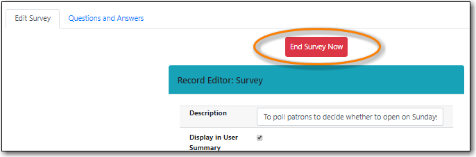 Create Survey