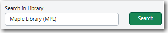 Library selector in the staff catalogue